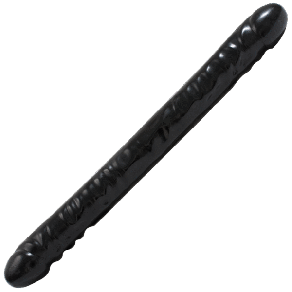 Geaderde Double Header - Dildo met Dubbele Einden - 18 / 45 cm