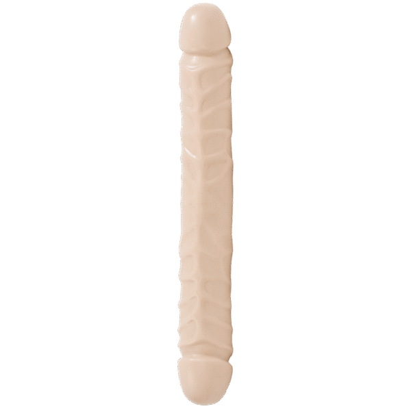 Jr. Veined Double Header - Dildo met Double Ends - 12 / 30 cm