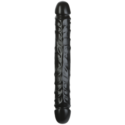 Jr. Veined Double Header - Dildo met Dubbele Einden - 12 / 30 cm