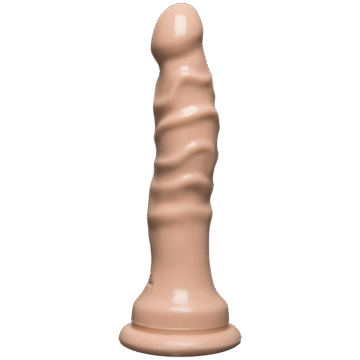 Slimline Dong met Zuignap - 4,5 / 11 cm - Vanille