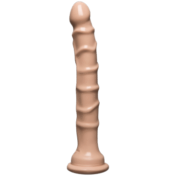 Slimline Dong met Zuignap - 8 / 20 cm - Vanille