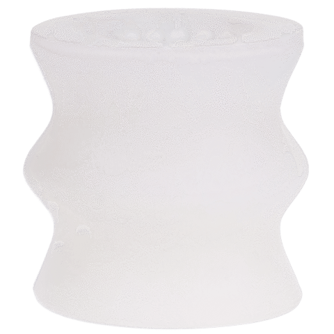 Glow Helping Head Silicone - Masturbator Sleeve - Frost / Green Glow