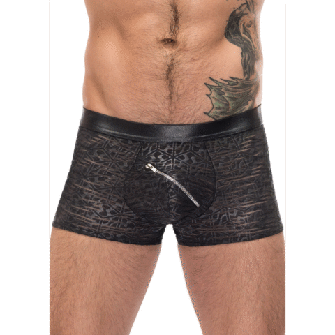 Zip Pouch Kort - M - Zwart