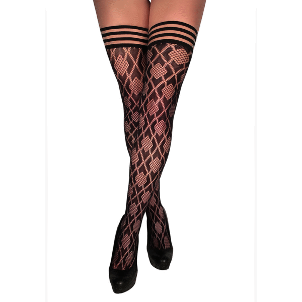 Elle - Thigh High - A - Zwart - Afbeelding 3
