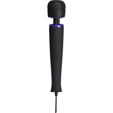Power Wand - Ultra-Powerful Silicone Wand Massager - Zwart