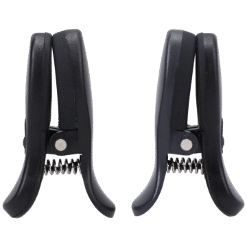 Vibro Grippers - Vibrerende Tepelklemmen met Koffer - Zwart