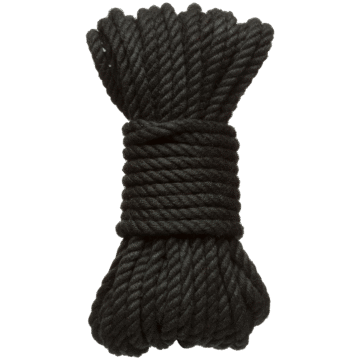 Bind en Tie - 6mm hennep bondage touw - 30 ft - zwart