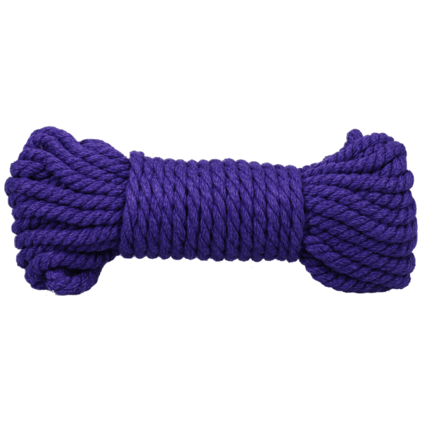 Bind and Tie - 6 mm Hennep Bondage Touw - 30 ft - Violet - Afbeelding 3