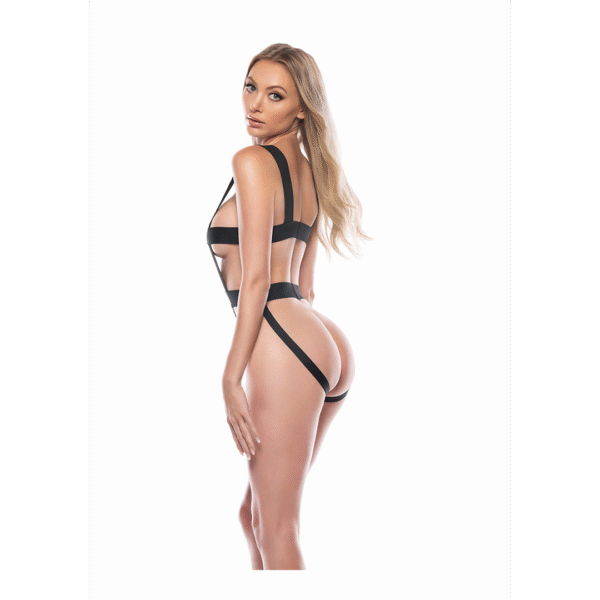 Just a Crush - Teddy Open Back - OS - Zwart - Afbeelding 3