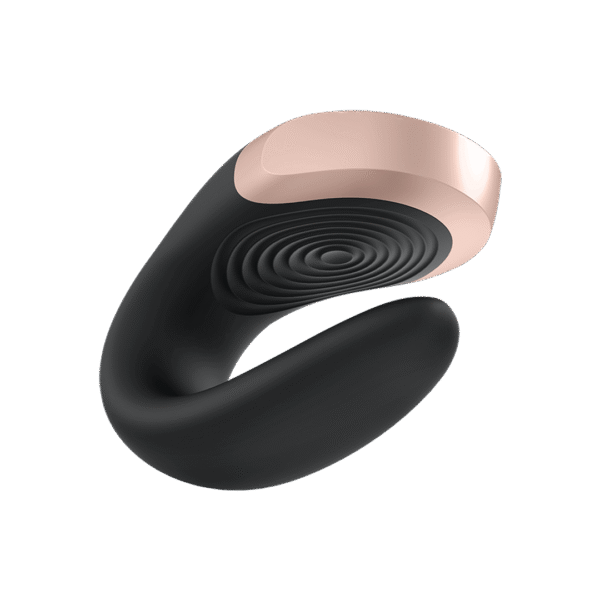 Double Love - Luxe Partner Vibrator - Zwart - Afbeelding 3