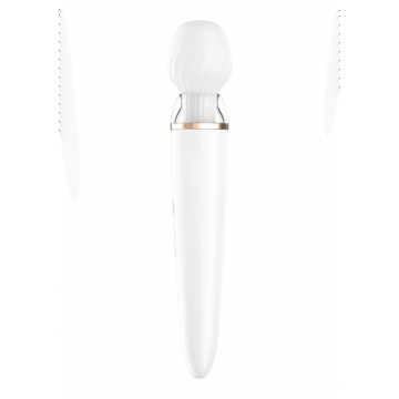 Double Wand-er Wand - Massage Wand en Vibrator - Wit