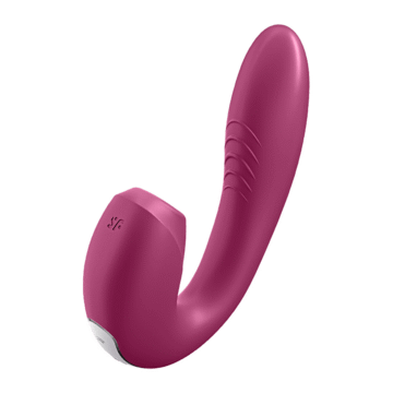 Sunray - Insteekbare Dubbele Luchtpuls Vibrator - Berry