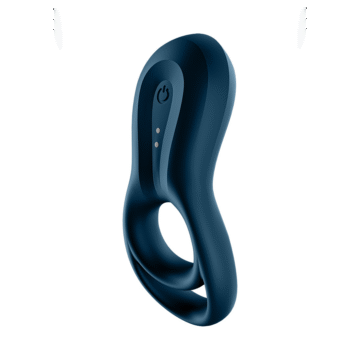 Epic Duo Ring - Dubbele Ring Vibrerende Cockring - Donkerblauw