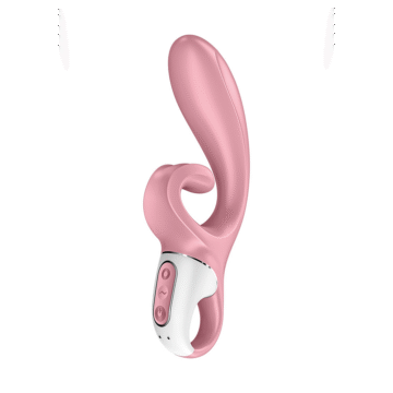 Hug Me - Rabbit Vibrator met Tongue Tip voor Clitoris Stimulatie - Roze