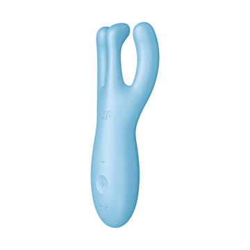 Threesome 4Plus - Lay-on Vibrator met App - Blauw