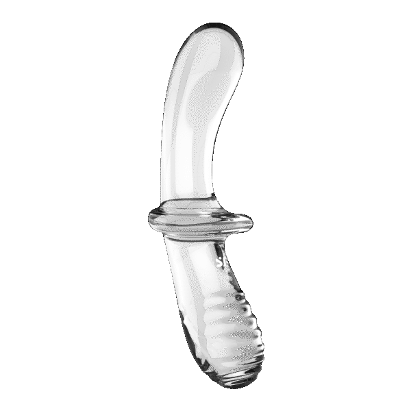 Dubbele Crystal - Glazen Dildo - Transparant - Afbeelding 3