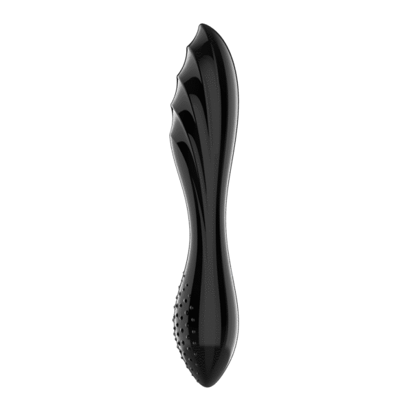 Dazzling Crystal 1 - Glazen Dildo - Zwart - Afbeelding 3