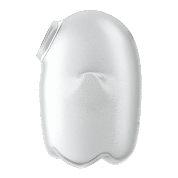 Glowing Ghost - Glow in the Dark - Dubbele Air Pulse Vibrator - Wit - Afbeelding 3