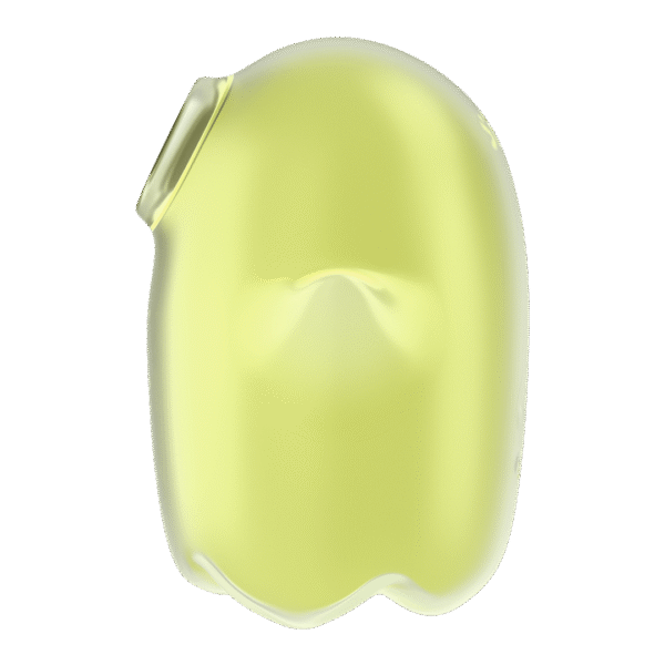 Glowing Ghost - Glow in the Dark - Dubbele Air Pulse Vibrator - Geel - Afbeelding 3