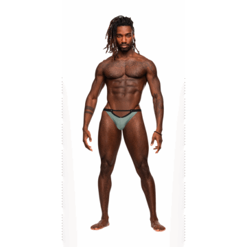 Micro V Thong - S/M - Jade