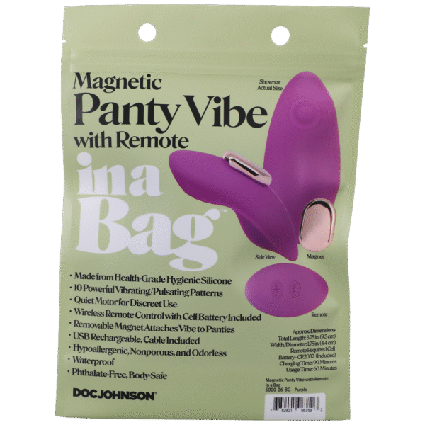 Magnetische Panty Vibe met Afstandsbediening - Paars - Afbeelding 3