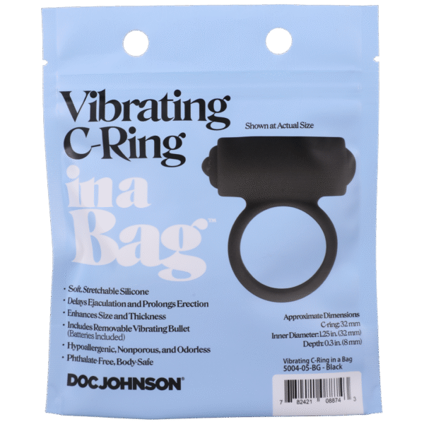 Vibrerende C-ring - Zwart - Afbeelding 3