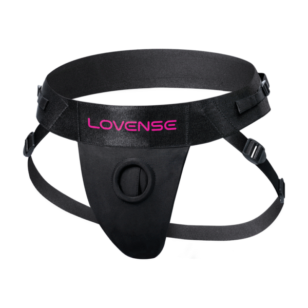 Strapless Harnas voor Lapis Dubbel Eind Vibrerende Strap-on - Zwart/Roze