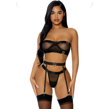 Good As Gold Lingerie Set - Lingerie Set - XL