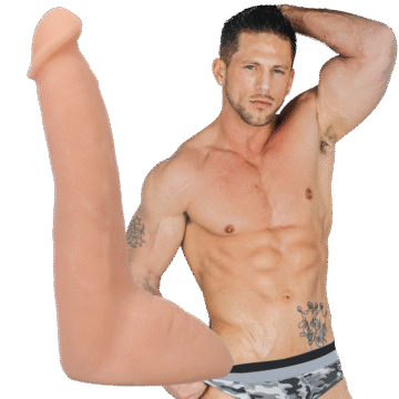 Roman Todd - Realistic ULTRASKYN Dildo - 8 / 20 cm - Vanilla