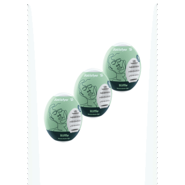 Riffle - Masturbator Egg Set - 3 Stuks - Lichtgroen