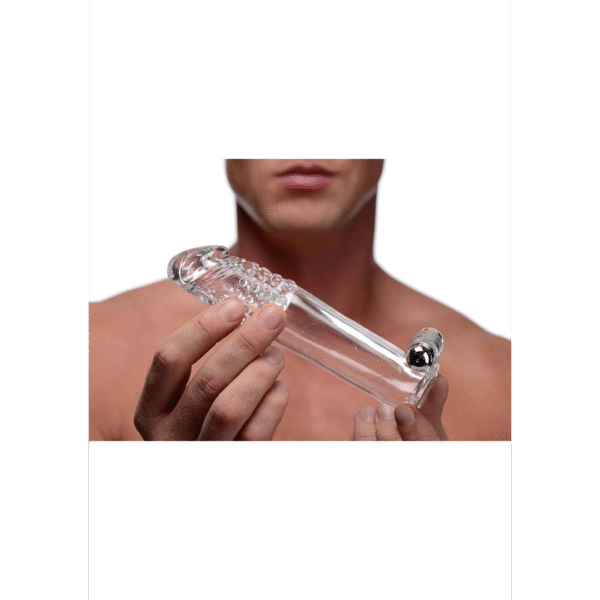 Duidelijke Sensaties - Vibrerende Penis Sleeve met Bullet - Afbeelding 3