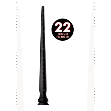 Tapered Siliconen Slang met Structuur - 22 / 56 cm