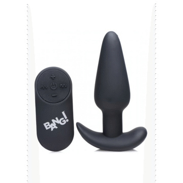 Vibrerende Siliconen Butt Plug met Afstandsbediening