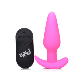 Vibrerende Siliconen Butt Plug met Afstandsbediening