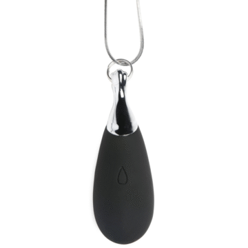 Vibrerende Silicone Druppelketting - Zwart