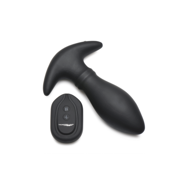 Rim Slide - Sliding Ring Silicone Butt Plug - Zwart