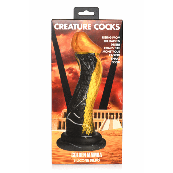 Gouden Slang - Siliconen Dildo - Afbeelding 3