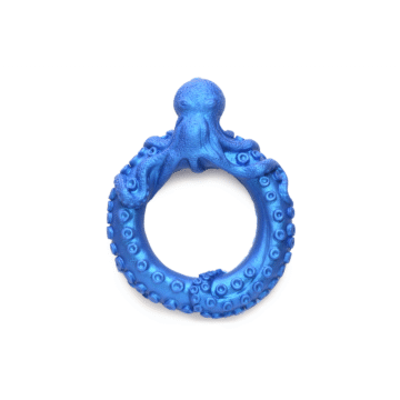 Poseidon's Octo-Ring - Siliconen Cockring - Blauw