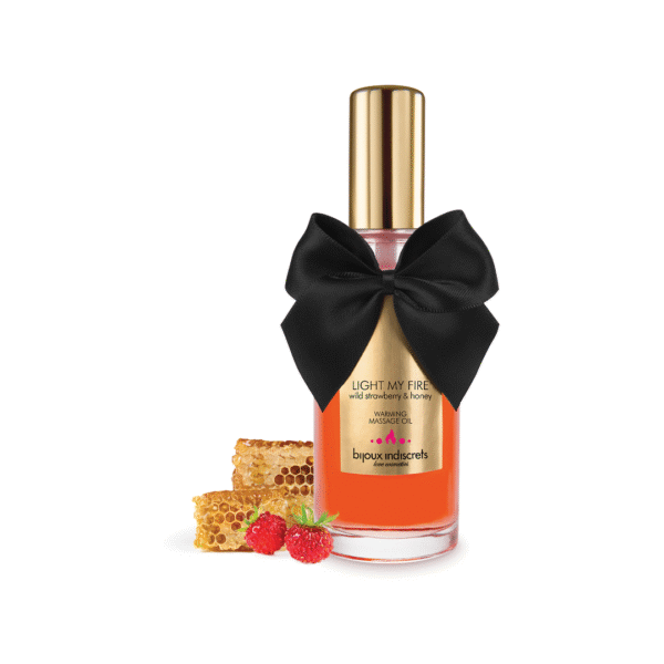 Light My Fire - Verwarmende Massageolie Wilde Aardbei en Honing - Wilde Aardbei  Honing - Afbeelding 3