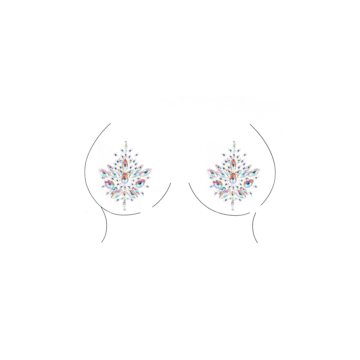 Stralende Nipple Bling Sticker