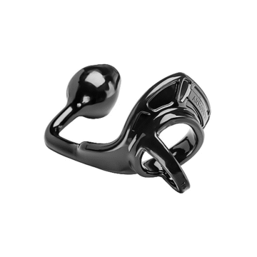 Armor Tug Lock - Cockring met Ball Strap en Butt Plug - Medium