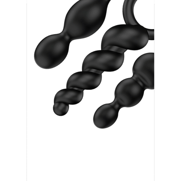 Booty Call - Butt Plug Set 3 Stuks - Zwart - Afbeelding 3