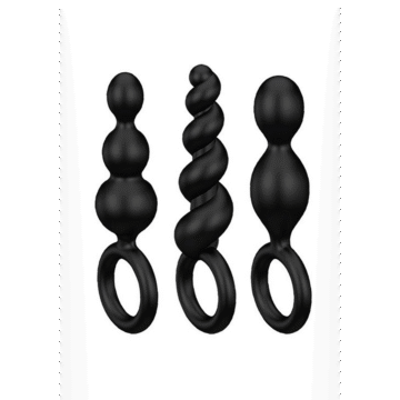 Booty Call - Butt Plug Set 3 Stuks - Zwart