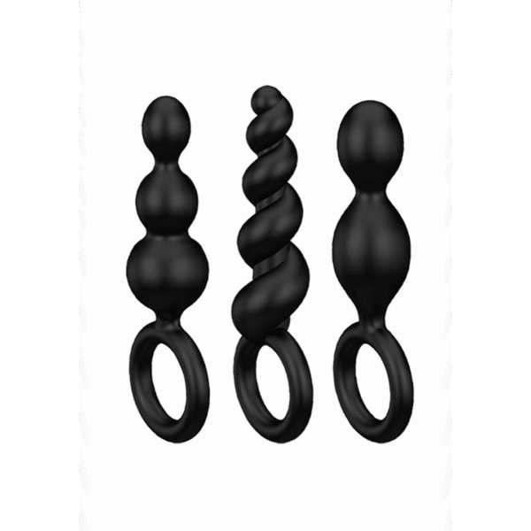 Booty Call - Butt Plug Set 3 Stuks - Zwart