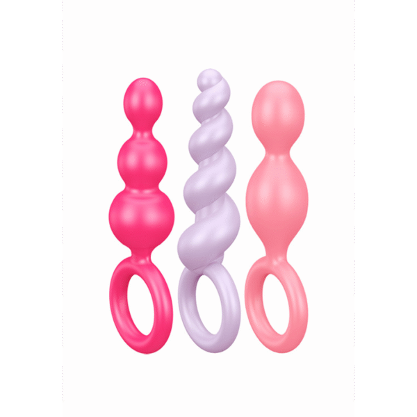 Booty Call - Butt Plug Set 3 Stuks - Roze/Paarse/Rode