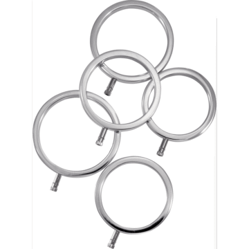 Set van massieve metalen cockringen