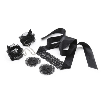 Lace Me Up - Conjunto Lencero de Bondage - Negro