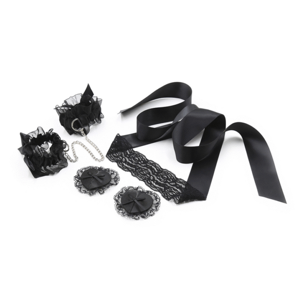 Lace Me Up - Conjunto Lencero de Bondage - Negro
