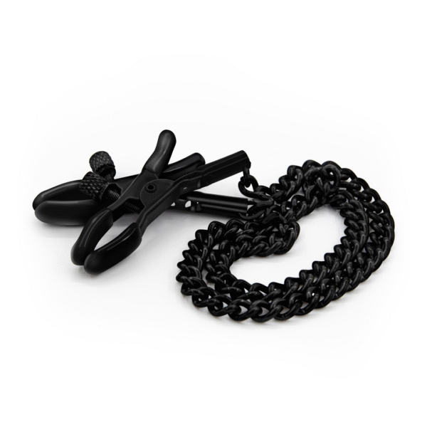 Abrazaderas de cadena para pezones - Negro - Afbeelding 3