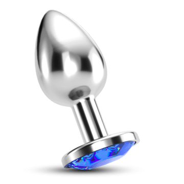 Bijou - Plug Anal de Joya - Grande - Azul